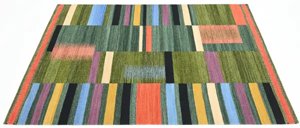 Ковер ручной работы из новозеландской шерсти и хлопка