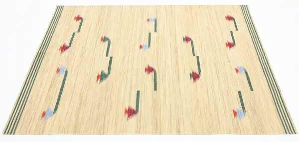 Ковер ручной работы из новозеландской шерсти и хлопка