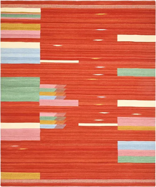 Ковер ручной работы из новозеландской шерсти и хлопка