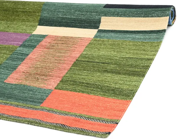 Ковер ручной работы из новозеландской шерсти и хлопка