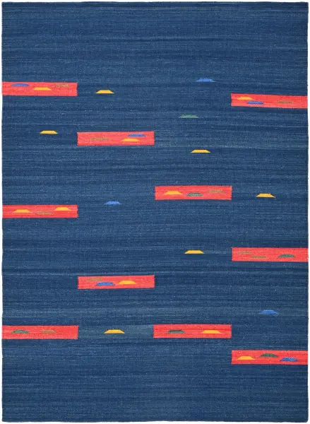 Ковер ручной работы из новозеландской шерсти и хлопка