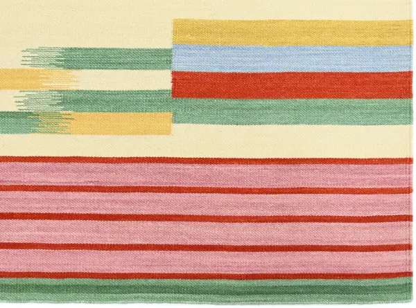 Ковер ручной работы из новозеландской шерсти и хлопка