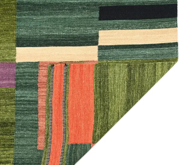 Ковер ручной работы из новозеландской шерсти и хлопка