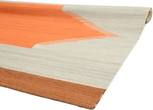 Ковер ручной работы из новозеландской шерсти и хлопка