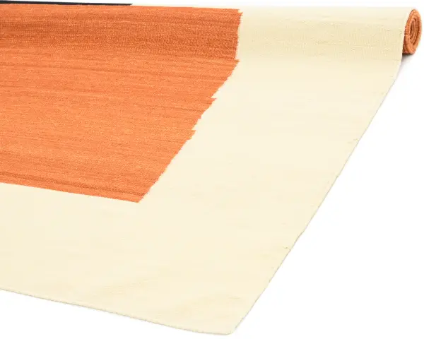 Ковер ручной работы из новозеландской шерсти и хлопка