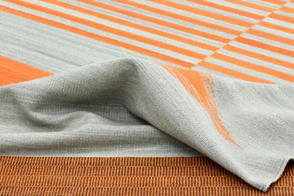 Ковер ручной работы из новозеландской шерсти и хлопка