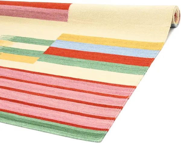 Ковер ручной работы из новозеландской шерсти и хлопка