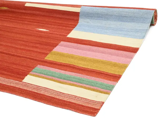 Ковер ручной работы из новозеландской шерсти и хлопка