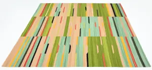 Ковер ручной работы из новозеландской шерсти и хлопка