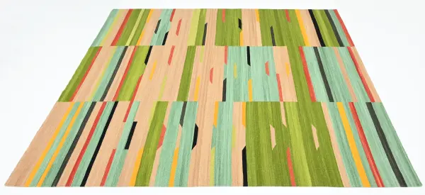 Ковер ручной работы из новозеландской шерсти и хлопка