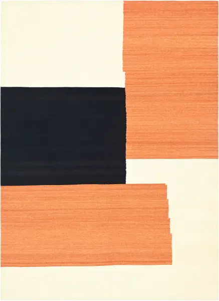 Ковер ручной работы из новозеландской шерсти и хлопка